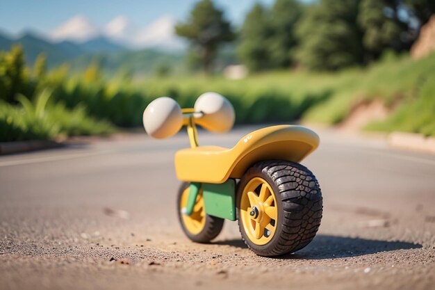 Foto crianças triciclo brinquedo bicicleta papel de parede fundo infância tempo feliz fotografia obras