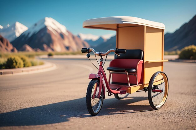 Foto crianças triciclo brinquedo bicicleta papel de parede fundo infância tempo feliz fotografia obras