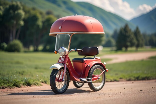 Foto crianças triciclo brinquedo bicicleta papel de parede fundo infância tempo feliz fotografia obras