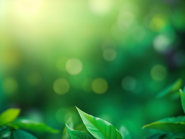 Criando um fundo abstrato e desfocado com plantas etéreas A arte da natureza é revelada