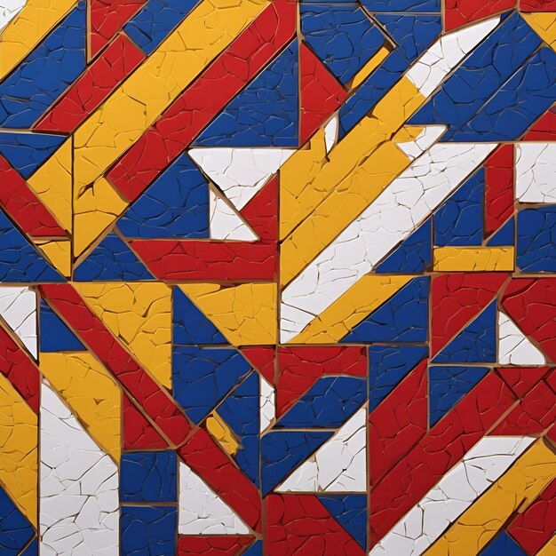 Foto criar uma obra de arte texturizada inspirada nos estilos abstratos de jasper johns e georgia oakeeffe