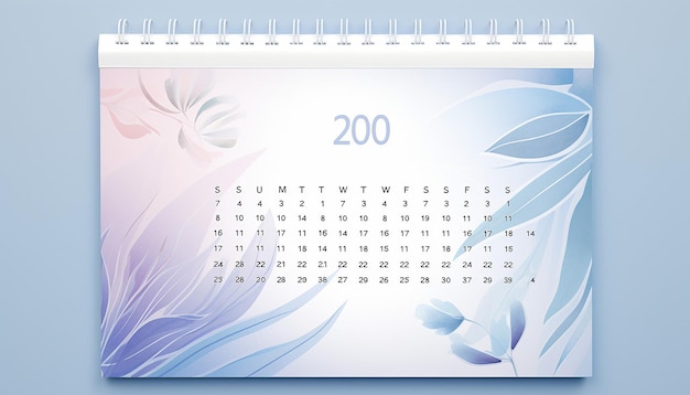 Foto crie um calendário visualmente deslumbrante para 2024