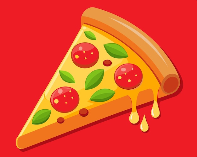 Crie uma imagem deliciosa de uma fatia de pizza