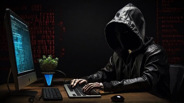 Crimen digital por parte de un hacker anónimo