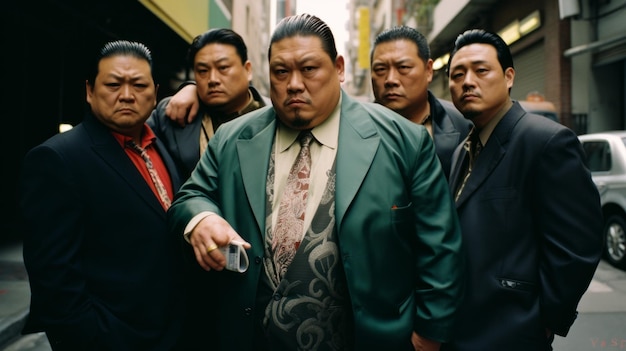 Criminosos da Máfia Japonesa Cinematográfica de Tóquio no Japão e sindicatos do crime de Gângsteres de Tóquio