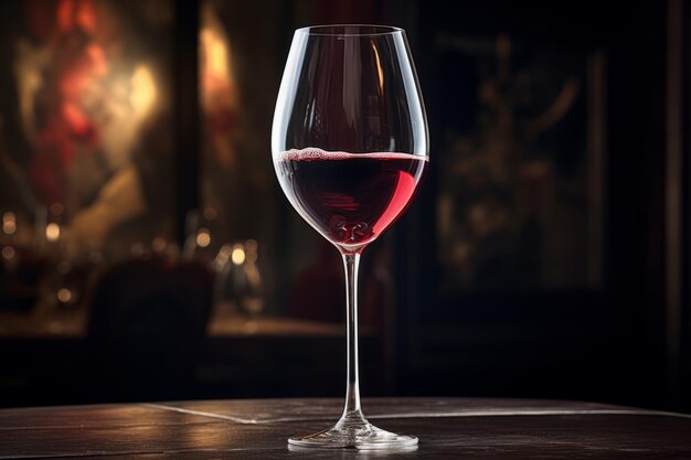 Crimson Elixir Eine faszinierende visuelle Symphonie aus Rotwein in Glas AR 32