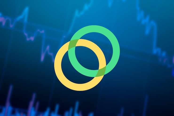 Foto criptomoeda celo, gráfico de crescimento da moeda celo no gráfico de câmbio