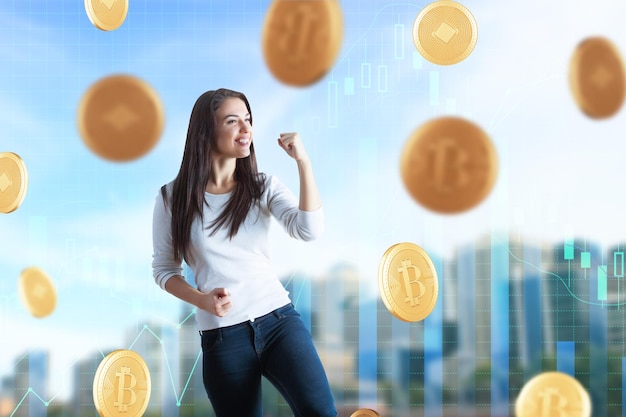 Criptomoeda e conceito de riqueza