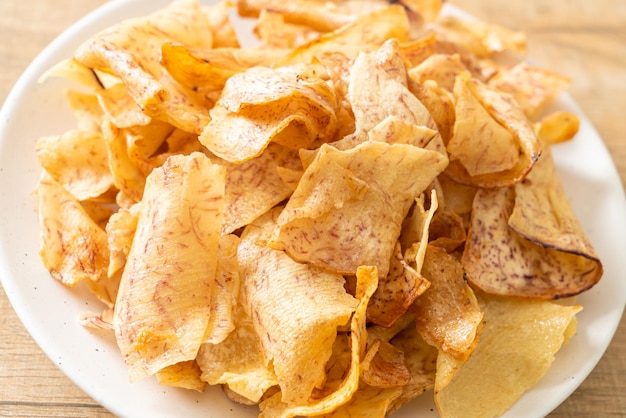 Crispy Sweet Taro Chips - Gesunder Snack