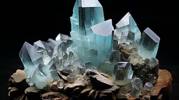 Foto cristais e minerais cristal de perto cristal de cura pedra preciosa mineral de rocha