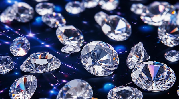 cristal brillante en un fondo abstracto joyería de lujo stonne en un fondo de lujo diamante de lujo