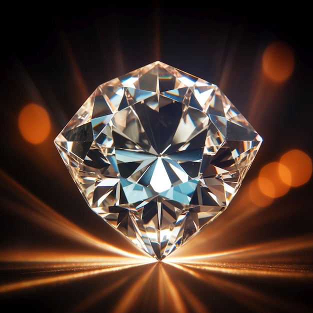 Cristal de diamante brilhante isolado de diamante