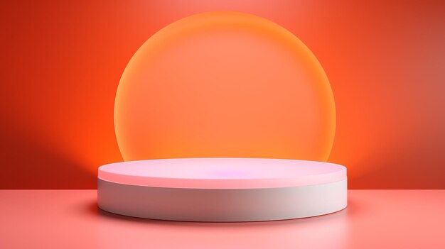 Cristal de opala de fogo Abstrato Pódio de produto minimalista O cenário para apresentação do produto Sala 3D com plataforma geométrica Pedestal de palco gerado por IA Maquete de pódio para um anúncio de produto