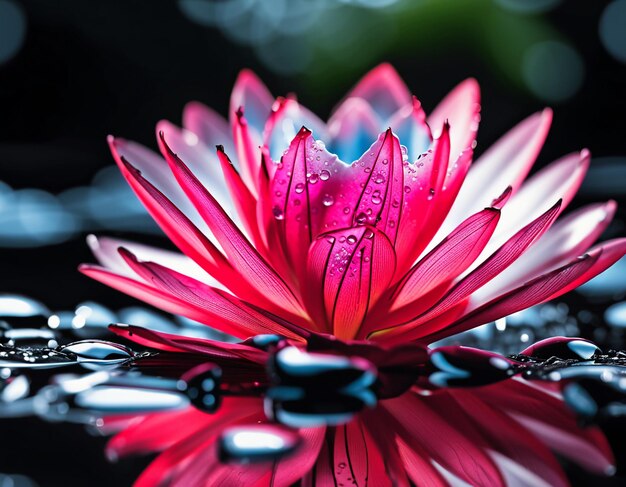 Un cristal de flores coloridas pétalos brillantes claros cristal de papel de pared de fondo en HD ilustración