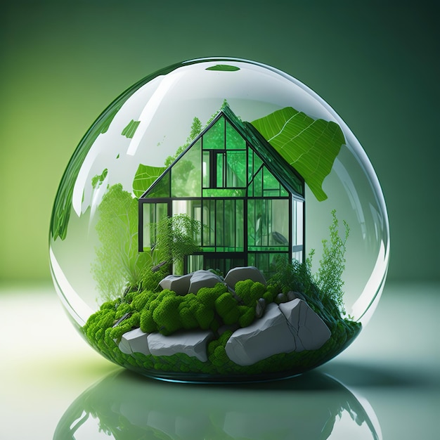 Cristal House Conceito Terra Verde