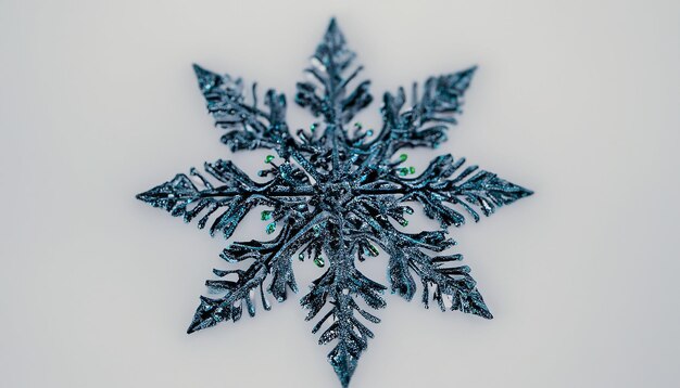 cristal natural aislado de copos de nieve