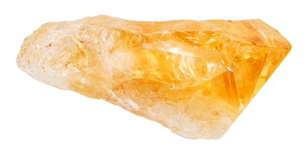Cristal de piedra preciosa citrino aislado