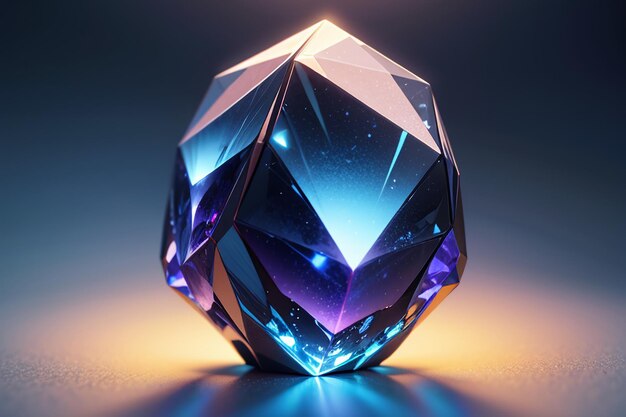 Cristal transparente colorido gema diamante corte transparente papel de parede fotografia de fundo
