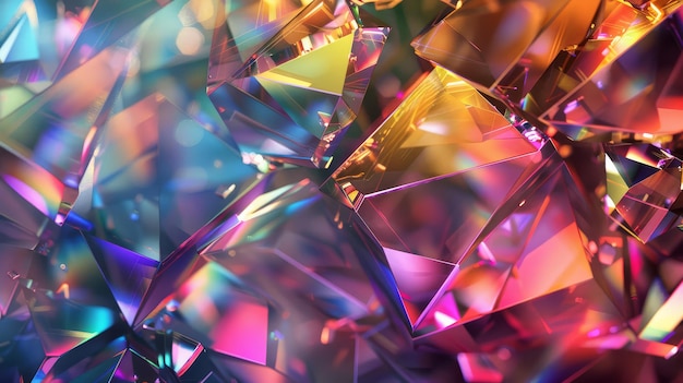 Los cristales del arco iris brillan y brillan hipnotizando a los espectadores