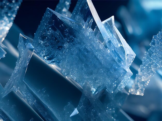 Cristales de hielo abstractos