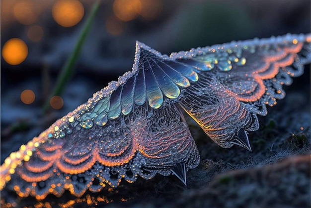 Cristales de hielo que parecen cristales de hielo.