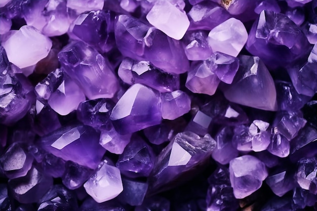 Cristales morados que son todo lo que es morado