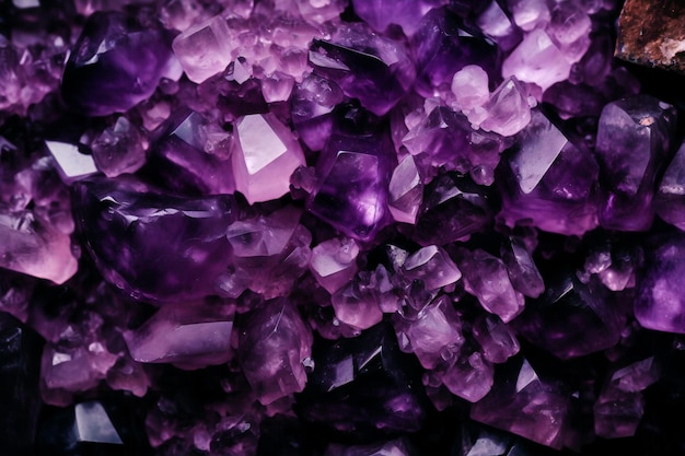 Cristales morados que son todo lo que es morado