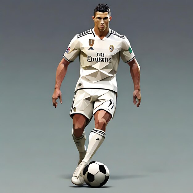 Foto cristiano ronaldo jogando ai