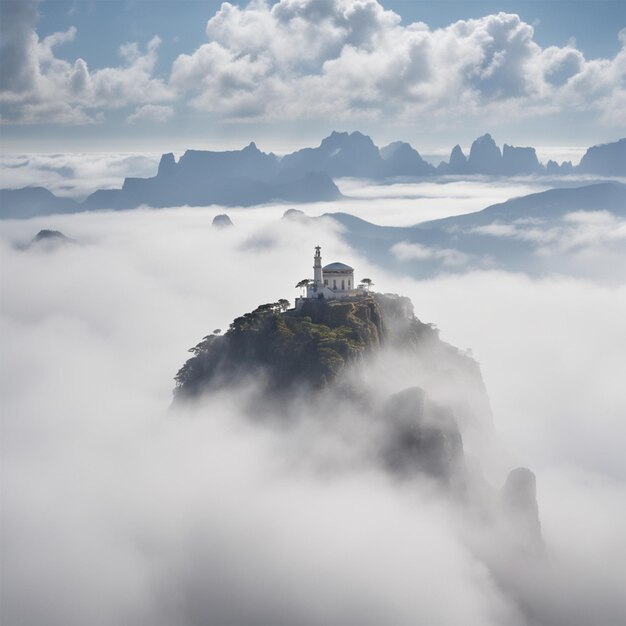 Foto cristo el redentor brasil fotografía de nubes