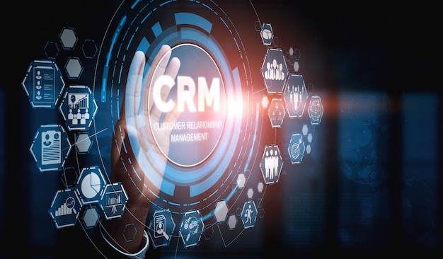 CRM Customer Relationship Management für das Konzept des Business Sales Marketing Systems