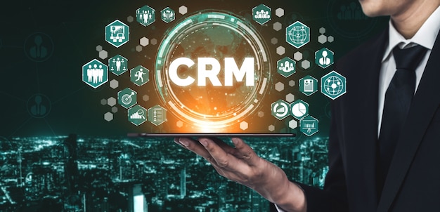 Crm customer relationship management für das konzept des business sales marketing systems