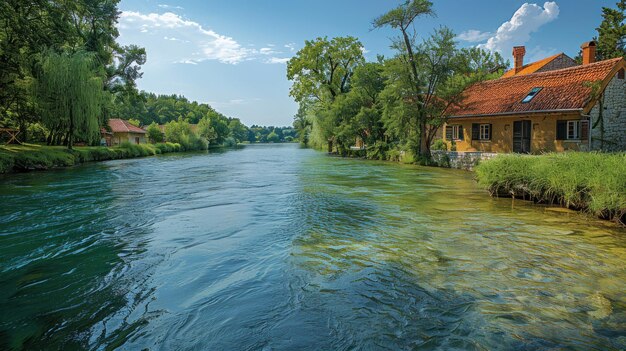 Foto croacia paraíso junto al mar hermosos colores de verano tiempo y atmósfera