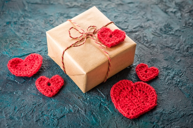 Crochet corazones de san valentín.