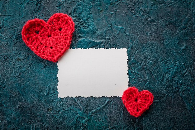 Crochet corazones de san valentín.