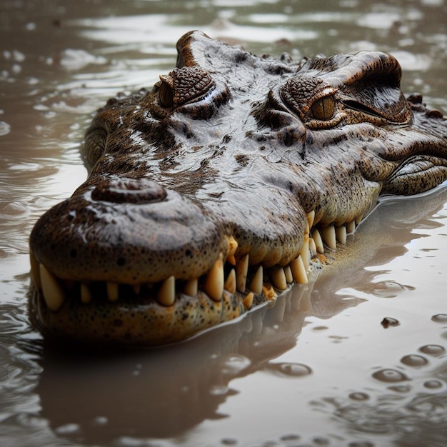 Foto crocodilo de água salgada