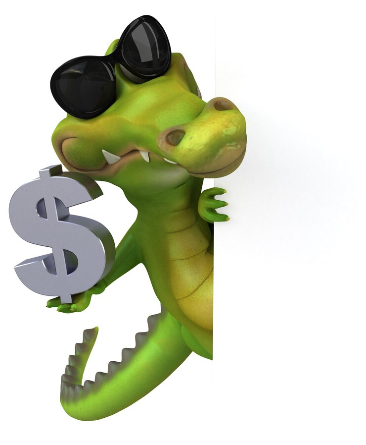 Foto crocodilo divertido