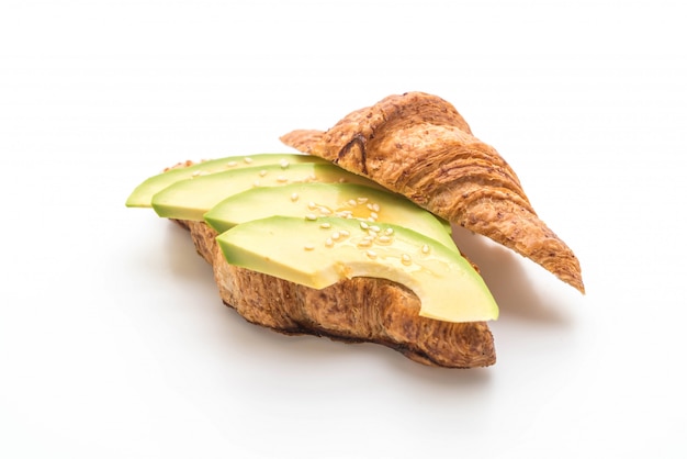 Foto croissant de aguacate