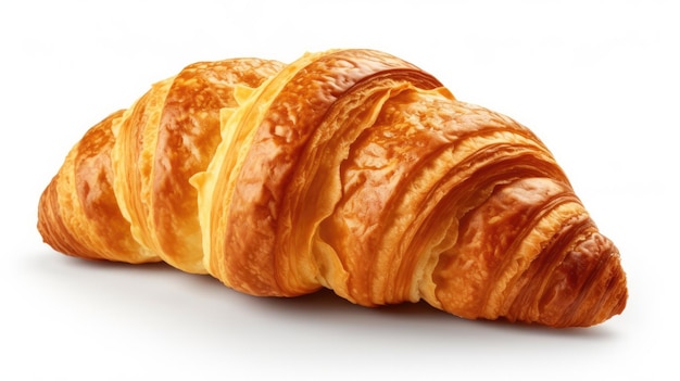 un croissant con un agujero en el medio