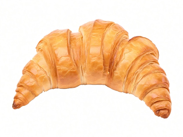 croissant aislado sobre un fondo blanco