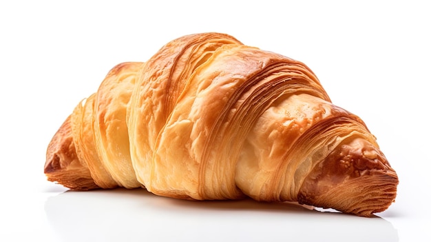 un croissant con un croissant en la parte superior