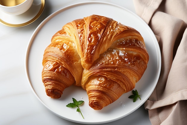 croissant en un plato