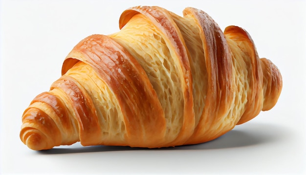 Croissant recém-assado, uma delícia gourmet francesa gerada por IA