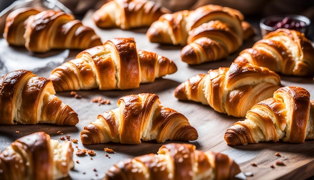 Croissants hechos en casa