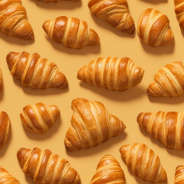 Croissants nahtlos nahtlos Bild