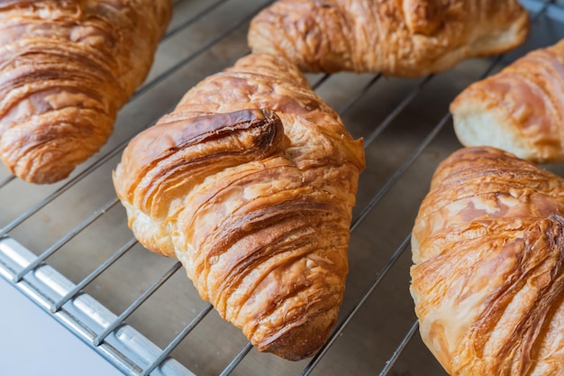 Croissants en rejilla para hornear