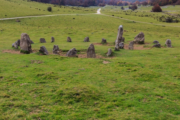 Crómlech de Orgambide situado en Navarra