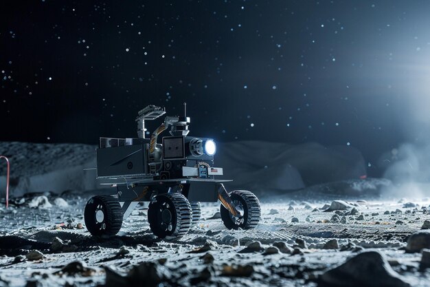 Crónica da odisseia lunar de um rover enquanto manobra a IA gerativa