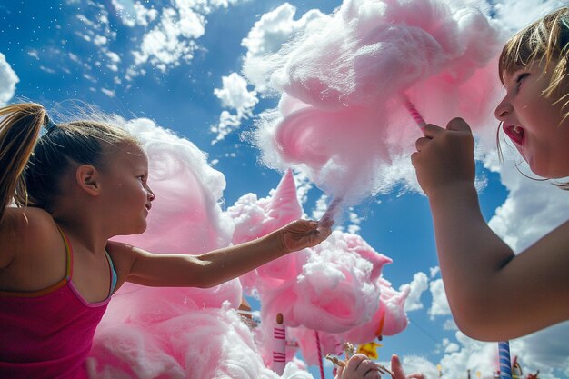 Foto crónica de las simples s de un día soleado en la feria generativa ai