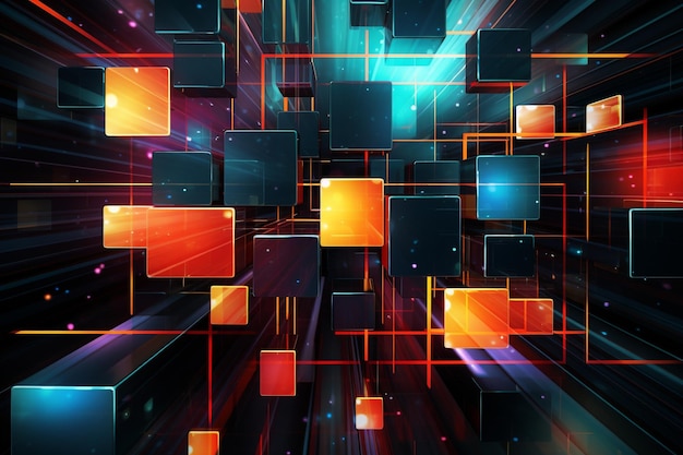 Crónicas dinámicas de fondo que revelan el póster Fusion Odyssey Rangercore Radiance in Motion Navi