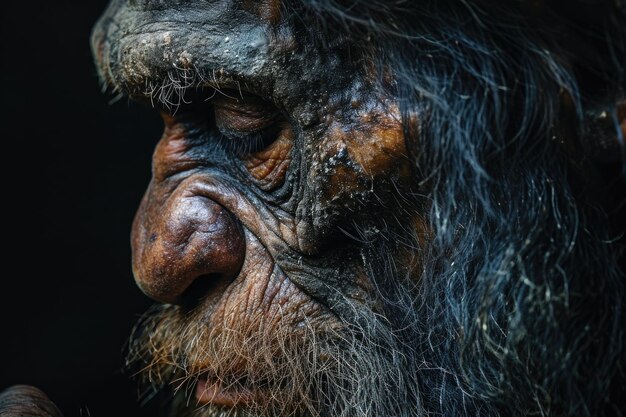 Crónicas de la vida prehistórica: el hombre primitivo profundiza en los misterios de la existencia humana temprana, herramientas, cultura y supervivencia en las antiguas épocas de nuestro pasado evolutivo.